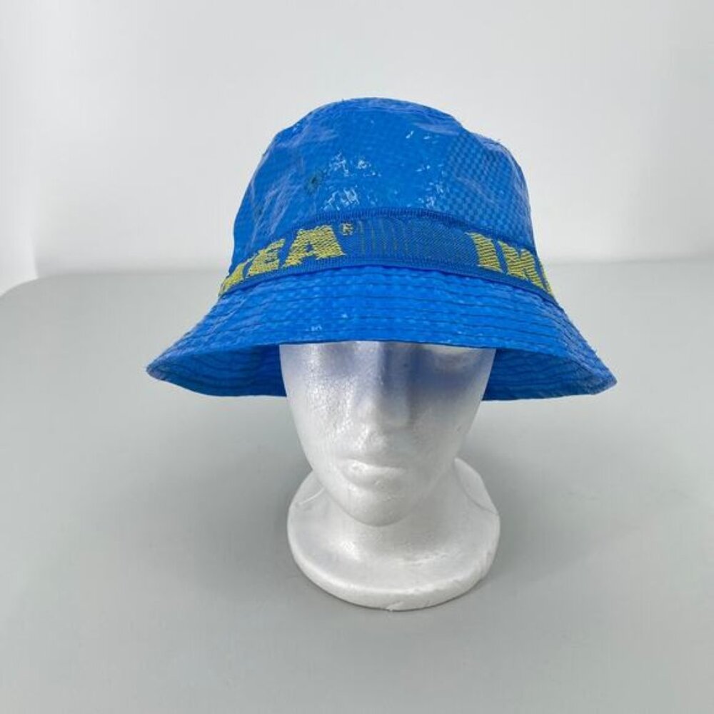 IKEA KNORVA Bucket Hat Blue & Yellow One Size Unisex Streetwear Cap